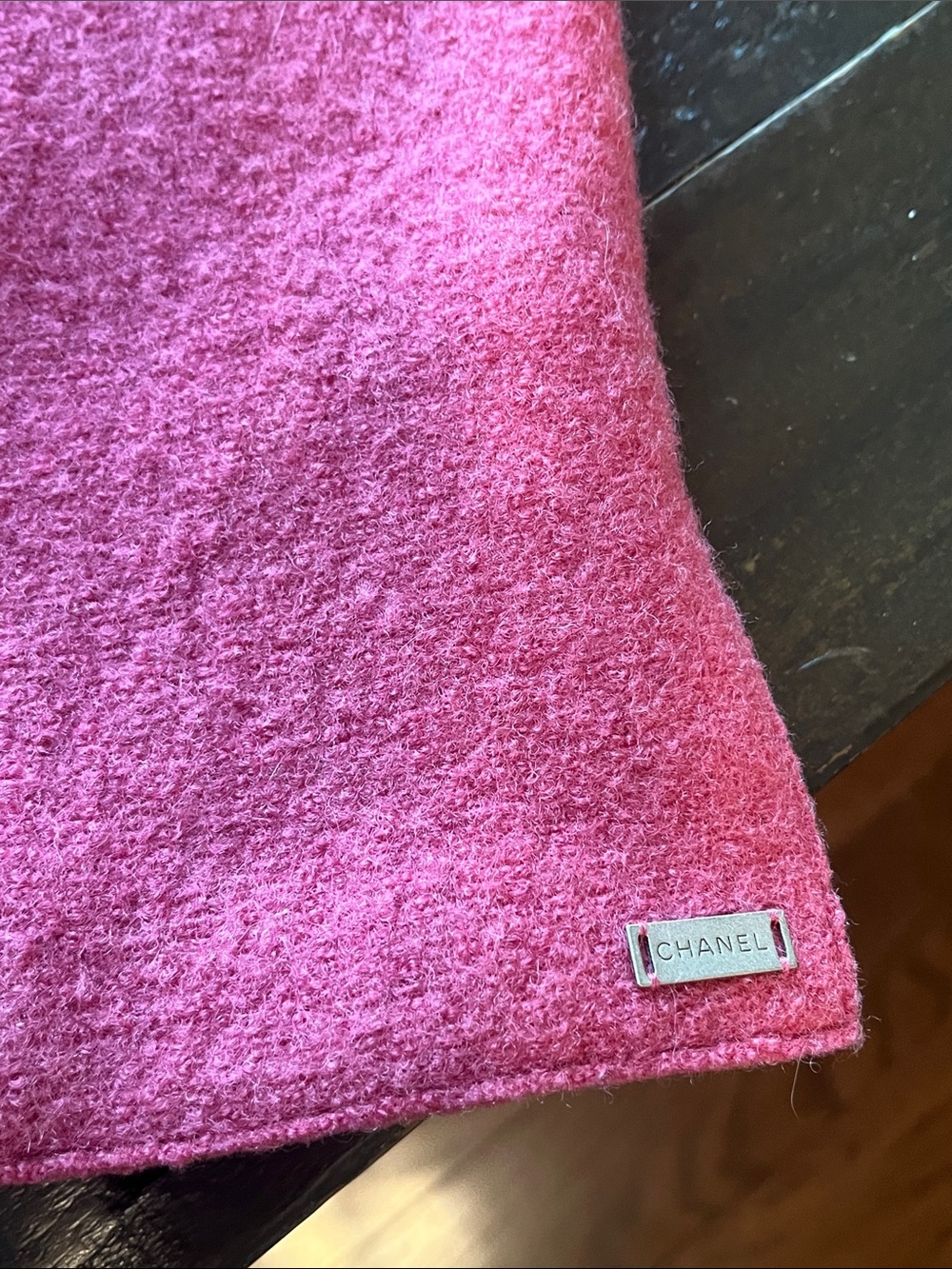 CHANEL Vintage Raspberry Pink Wool Blend Tailored Jacket Blazer - Picture 14 of 15